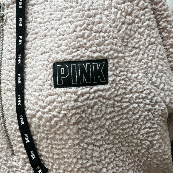 PINK Victoria’s Secret Pink Half Zip Jacket Size Small - Picture 6 of 9